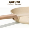 image:imageCAROTE 10 Inch Ceramic Nonstick Frying Pan with Glass LidOatmeal