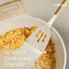 image:imageCAROTE 10Piece Kitchen Utensils Set with Wood CoolTouch Handles CreamCream White