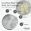 image:imageCAROTE 12 Inch Nonstick Deep Frying Pan with Lid 55 Qt White GraniteClassic Granite