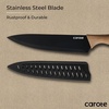 image:imageCAROTE 12Piece Knife Set Knives with WoodGrain Finish Handles BlackBlack