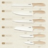 image:imageCAROTE 12Piece Knife Set Knives with WoodGrain Finish Handles White12pcs Pack of 2