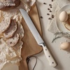 image:imageCAROTE 14Piece Knife Set with Wood Block RustResistant CreamCream