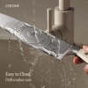 image:imageCAROTE 14Piece Knife Set with Wood Block RustResistant CreamCream