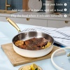 image:imageCAROTE 18 PCS Stainless Steel Cookware Set Pots and Pans SetWhite