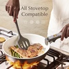 image:imageCAROTE 19pcs Pots and Pans Set Non Stick Detachable Handle Cookware GreenCharcoal