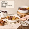 image:imageCAROTE 19pcs Pots and Pans Set Non Stick Detachable Handle Cookware GreenCream White