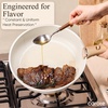 image:imageCAROTE 19pcs Pots and Pans Set Non Stick Detachable Handle Cookware GreenCream White