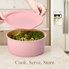 image:imageCAROTE 19pcs Pots and Pans Set Non Stick Detachable Handle Cookware GreenPink