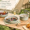 image:imageCAROTE 19pcs Pots and Pans Set Non Stick Detachable Handle Cookware GreenSage Green
