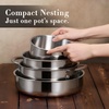 image:imageCAROTE 19pcs TriPly Stainless Steel Cookware Set with Detachable HandleSilver