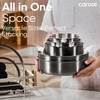 image:imageCAROTE 19pcs TriPly Stainless Steel Cookware Set with Detachable HandleSilver