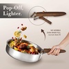 image:imageCAROTE 19pcs TriPly Stainless Steel Cookware Set with Detachable HandleSilver