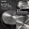 image:imageCAROTE 19pcs TriPly Stainless Steel Cookware Set with Detachable HandleSilver