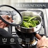 image:imageCAROTE 21pcs Ceramic Cookware Set Pots and Pans SetBlack