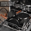 image:imageCAROTE 21pcs Ceramic Cookware Set Pots and Pans SetBlack