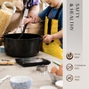 image:imageCAROTE 21pcs Ceramic Cookware Set Pots and Pans SetBlack