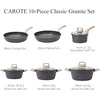 image:imageCAROTE 21pcs Ceramic Cookware Sets Pots and Pans SetClassic Black
