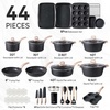 image:imageCAROTE 21pcs Ceramic Cookware Sets Pots and Pans SetClassic Black