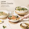image:imageCAROTE 21pcs Ceramic Cookware Sets Pots and Pans SetCream White