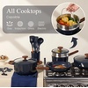 image:imageCAROTE 21pcs Cookware Set Nonstick Pots and Pans Set Ceramic Cookware Set Induction Cookware Non toxic Healthy Non Stick Kitchen Cooking Set PFAS PTFE Free Blue