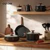 image:imageCAROTE 21pcs Cookware Set Nonstick Pots and Pans Set Ceramic Cookware Set Induction Cookware Non toxic Healthy Non Stick Kitchen Cooking Set PFAS PTFE Free Black