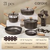 image:imageCAROTE 21pcs Nonstick Pots and Pans Set Cookware Sets