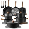image:imageCAROTE 21pcs Pots and Pans Set Nonstick Cookware SetsBlack