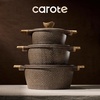image:imageCAROTE 26pcs Pots and Pans Set Nonstick Cookware SetsBrown