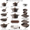 image:imageCAROTE 26pcs Pots and Pans Set Nonstick Cookware SetsBrown