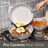 image:imageCAROTE 27pcs Ceramic Cookware Set Pots and Pans Set with Detachable HandleDark Gray