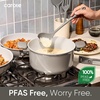 image:imageCAROTE 27pcs Ceramic Cookware Set Pots and Pans Set with Detachable HandleDark Gray