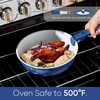 image:imageCAROTE 27pcs Ceramic Cookware Set Pots and Pans Set with Detachable HandleNavy Blue