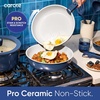 image:imageCAROTE 27pcs Ceramic Cookware Set Pots and Pans Set with Detachable HandleNavy Blue