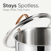 image:imageCAROTE 2Qt Stainless Steel Saucepan Set NonToxic 3Ply Stainless Steel Cookware Set with Lids Small Kitchen Pots Oven Safe Compatible with Induction Ceramic Gas Mothers Day GiftsSilver