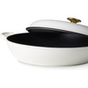 image:imageCAROTE 34QT Enamel Cast Iron Cookware Skillet with Lid White Dutch OvenWhite