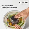 image:imageCAROTE 38 Qt Salad Spinner Small Lettuce Spinner Plastic Vegetable Fruit Washer Vegetable Cleaner Salad Cleaner Lettuce Washer NonSlip Base BPAFree