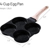 image:imageCAROTE 4Cup Nonstick Granite Egg Pan BlackBlack