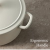 image:imageCAROTE 5QT Cream White Enameled Cast Iron Dutch Oven Pot with LidCream White