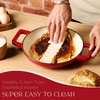 image:imageCAROTE 5QT Enameled Cast Iron Dutch Oven Red Round Bread OvenRed
