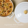 image:imageCAROTE 5QT Enameled Floral Cast Iron Dutch Oven Pot with LidBlue Floral