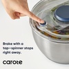 image:imageCAROTE 64 Qt Stainless Steel Salad Spinner Large Lettuce Spinner Vegetable Fruit Washer Vegetable Cleaner Salad Cleaner Lettuce Washer NonSlip Base Multifunctional for Salad Fruits