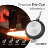 image:imageCAROTE 8 Inch Non Stick Frying Pan Cream White Granite SkilletBlack