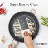 image:imageCAROTE 8 Inch Non Stick Frying Pan Cream White Granite SkilletBlack