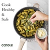 image:imageCAROTE 8 Inch Non Stick Frying Pan Cream White Granite SkilletBlack