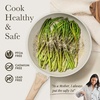 image:imageCAROTE 8 Inch Non Stick Frying Pan Cream White Granite SkilletCream White