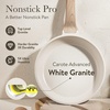 image:imageCAROTE 8 Inch Non Stick Frying Pan Cream White Granite SkilletCream White