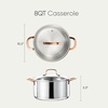 image:imageCAROTE 8 Qt TriPly Stainless Steel Stockpot NonToxic Stock Pot with Lid Soup Pot for Pasta Even Heating Oven Safe Induction Ceramic and Gas Cooktops Compatible Sliver Mothers Day GiftsSliver