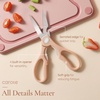 image:imageCAROTE 9 Pieces Kitchen Knife Block Set with Sharpener Dishwasher Safe Knives for Kitchen Forged Cutlery with RazorSharp Stainless Steel Blades Pink