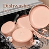 image:imageCAROTE Ceramic Cookware Set Nonstick 9pcs Pots and Pans Set Non stick NonToxic amp PFASFreeDishwasher RVCamping Cookware SetSauce Pan with Lid Pink