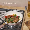 image:imageCAROTE Ceramic Cookware Set Pots and Pans Set Non stick 14Piece Induction Cookware Non toxic Healthy Non Stick Kitchen Cooking Set with Frying Pans SetLarge Capacity Soup Pot